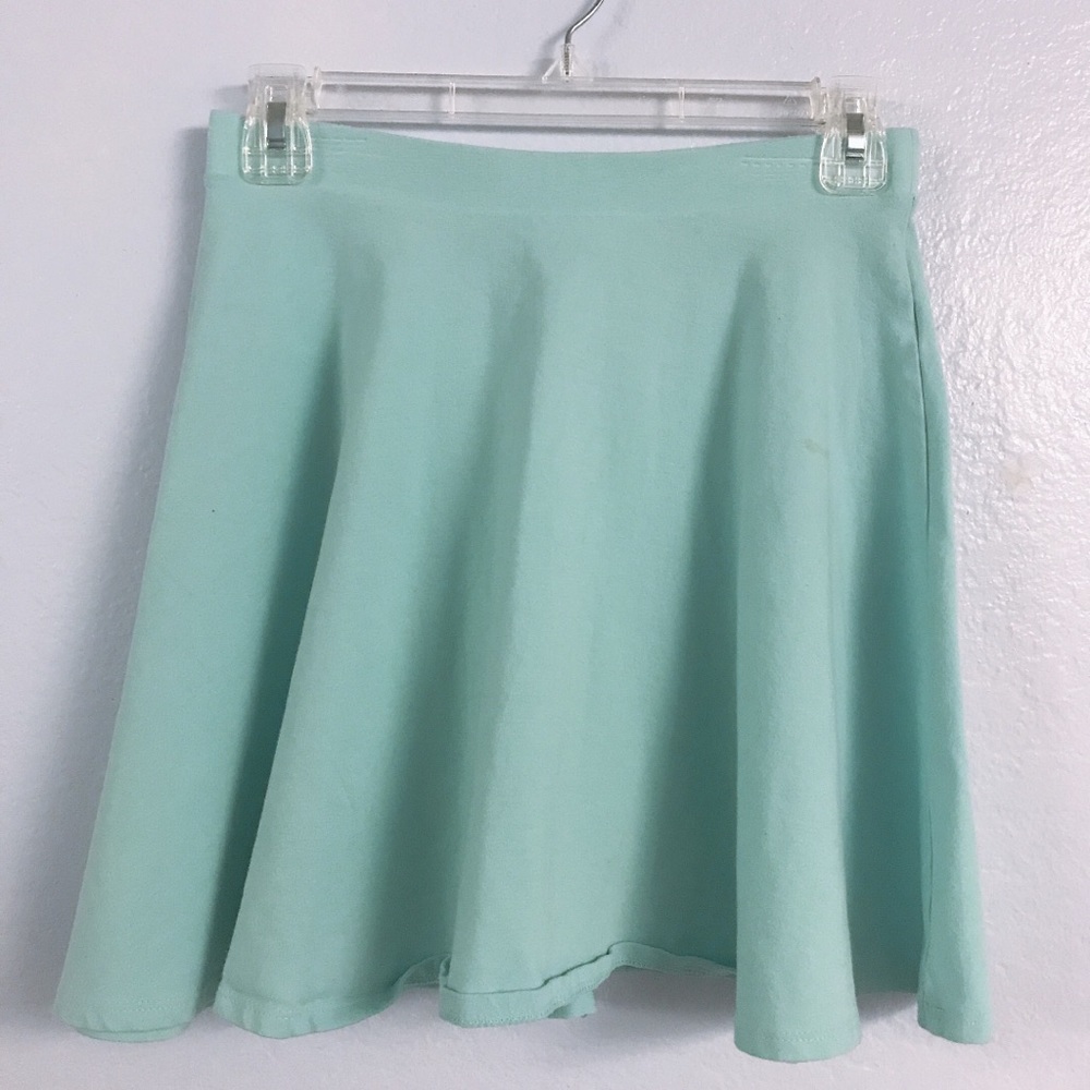Blue skater skirt